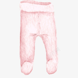 卡通粉色婴儿裤子素材
