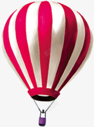 近景红色条纹热气球png免抠素材_新图网 https://ixintu.com 条纹 热气球 红色 近景