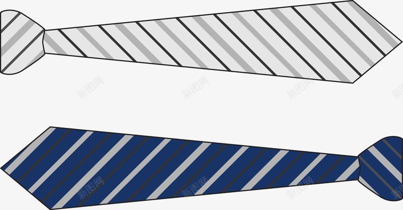 2款领带条纹png免抠素材_新图网 https://ixintu.com 条纹 领带 领带矢量