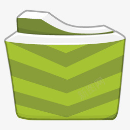 绿色条纹文件夹图标png_新图网 https://ixintu.com 图标 文件夹 条纹 绿色