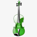 水晶小提琴系列图标图标