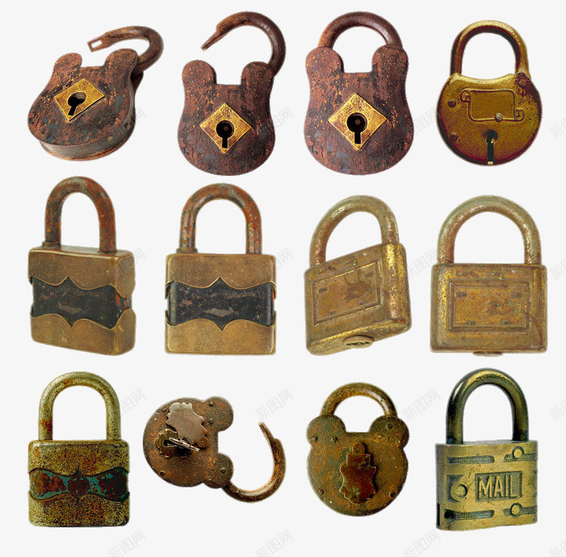各种大门锁png免抠素材_新图网 https://ixintu.com 传统 免费png素材 创意 古代锁 古典 门锁
