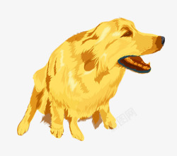 中型犬狗狗卡通高清图片