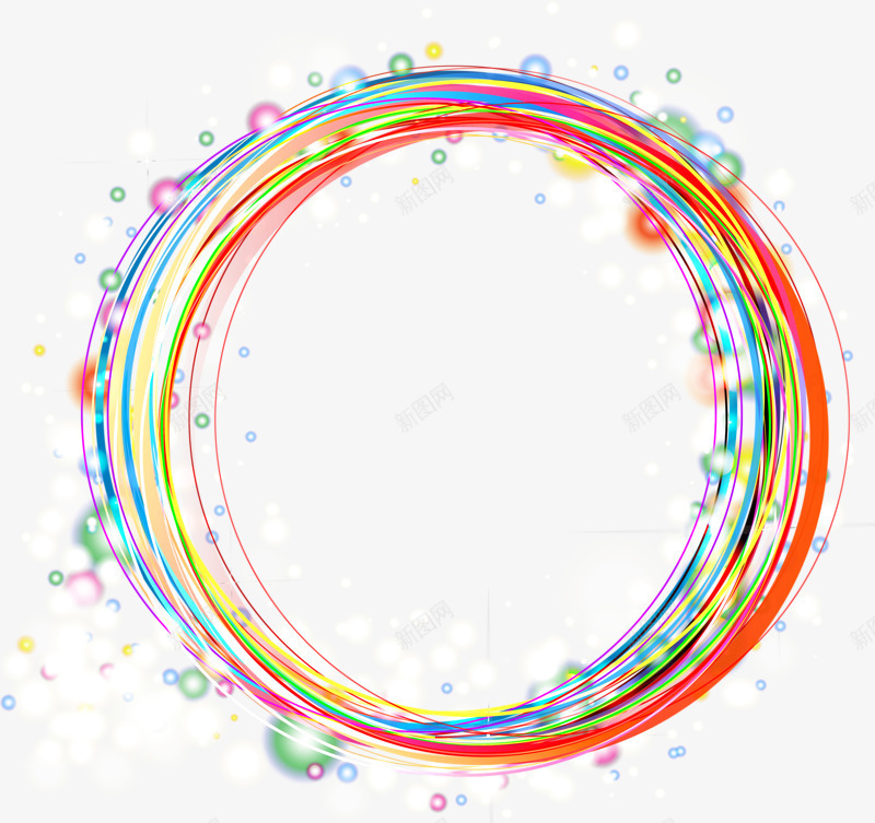 五彩圆环png免抠素材_新图网 https://ixintu.com 五彩 圆环 炫丽 鲜艳