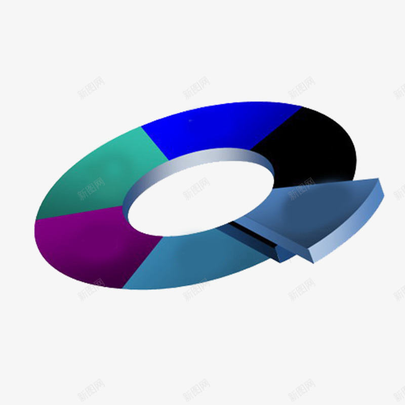 立体圆环信息图表png免抠素材_新图网 https://ixintu.com PPT透明PNG素材 信息图表 圆环 多边形免费PNG下载 工作总结装饰图案 立体 蓝色