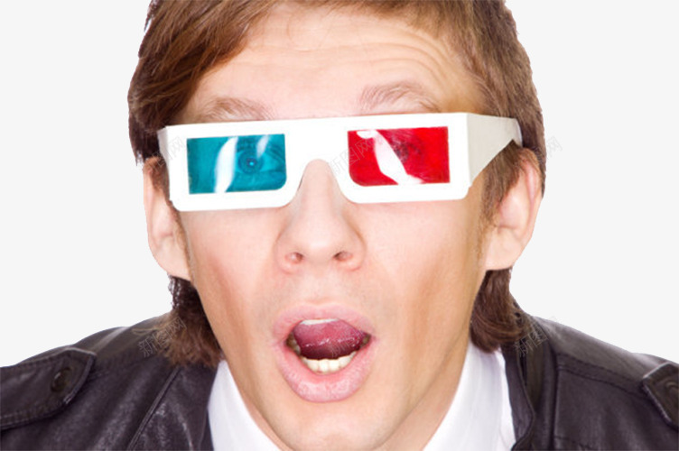 3D眼镜png免抠素材_新图网 https://ixintu.com 惊讶 时尚 潮流 眼镜 高科技
