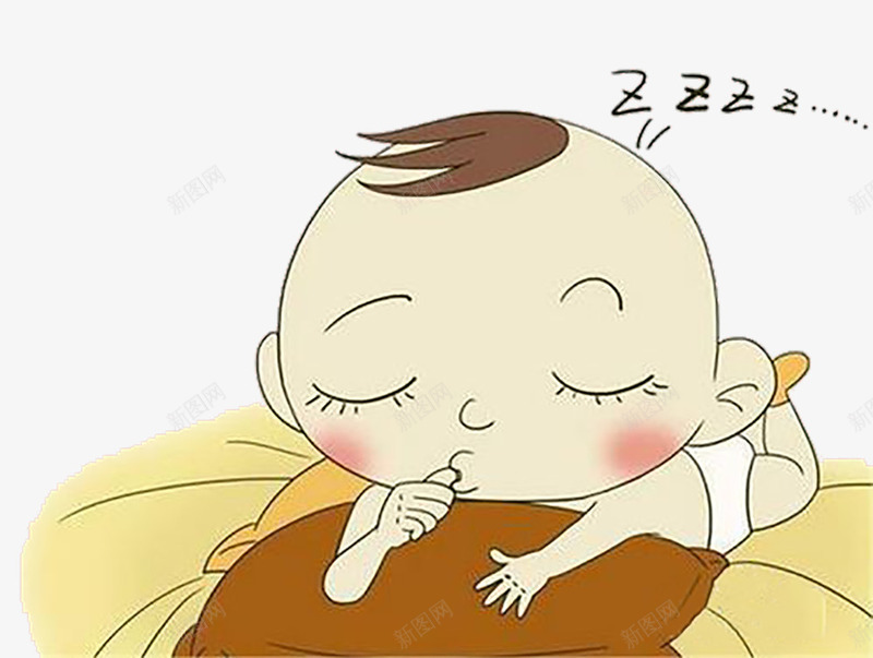 卡通婴儿png免抠素材_新图网 https://ixintu.com 健康 卡通 可爱的 婴儿 宝宝 宣传 手绘 海报 睡着的 睡着的婴儿