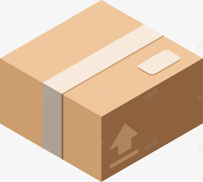 创意四边形纸盒图png免抠素材_新图网 https://ixintu.com 快递 物流 网络 货品 购物