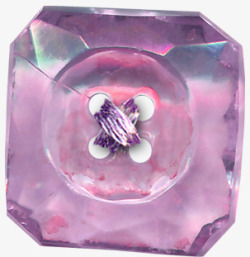 紫色水晶扣子素材