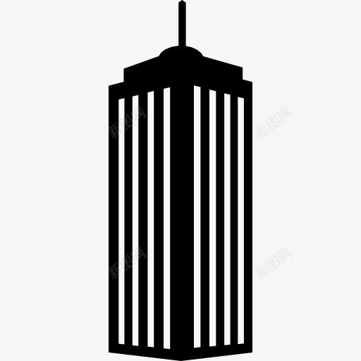 建筑条纹现代塔图标png_新图网 https://ixintu.com 垂直 塔 建筑 条纹 现代 高层