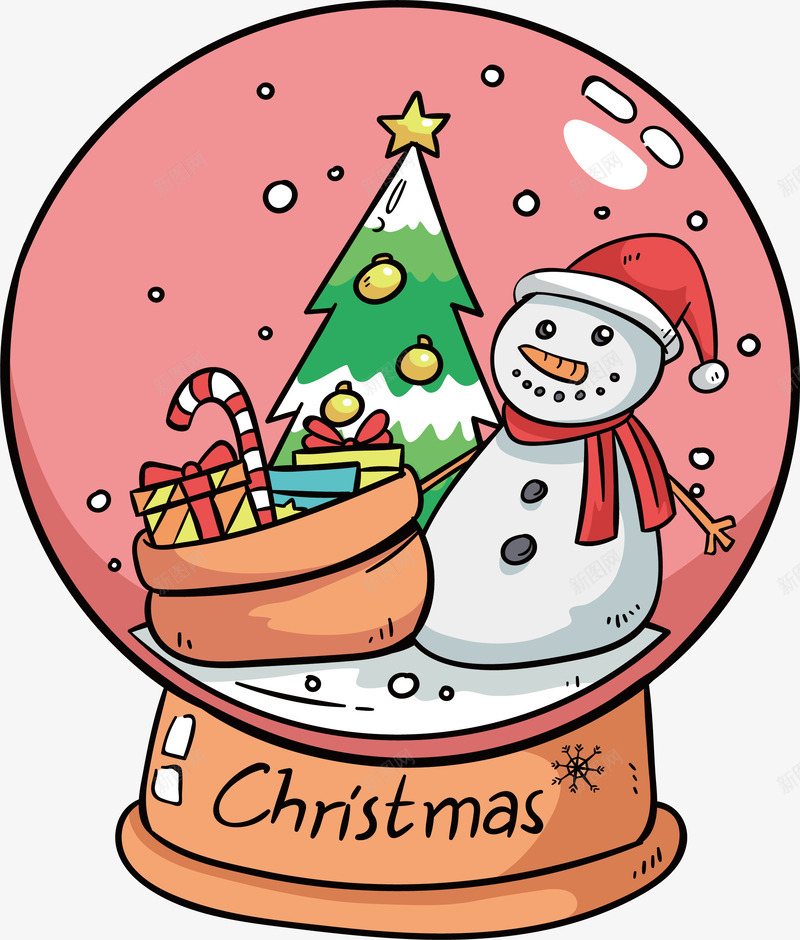 雪人圣诞礼物水晶球png免抠素材_新图网 https://ixintu.com 圣诞树 圣诞水晶球 圣诞礼物 水晶球 矢量png 雪人