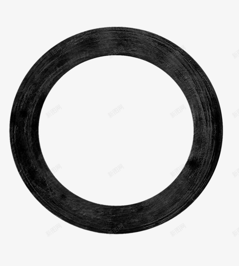 黑色创意圆环png免抠素材_新图网 https://ixintu.com 创意圆环 圆环 黑色圆环