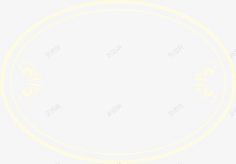 黄色圆圈框架png免抠素材_新图网 https://ixintu.com 简约框架 线条圆环 线条纹理 花纹圆圈 边框纹理 黄色圆圈