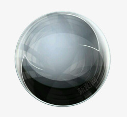 灰色水晶球灰色质感水晶球高清图片