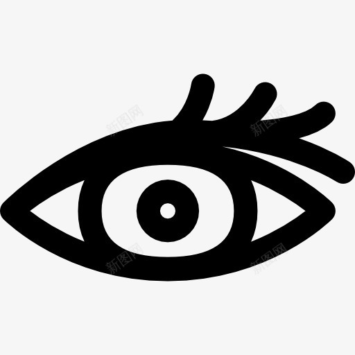 女孩的眼睛图标png_新图网 https://ixintu.com 光学 医疗 眼睛 眼科 视觉 身体部位