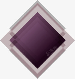 紫色菱形素材
