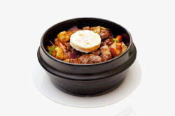 韩式拌饭美味烤肉煎蛋拌饭美食高清图片