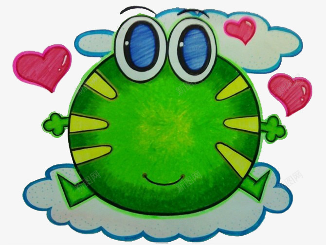 彩绘儿童画之青蛙图案png免抠素材_新图网 https://ixintu.com 儿童画 可爱风格 图案 彩绘儿童画 彩绘风格 装饰 青蛙