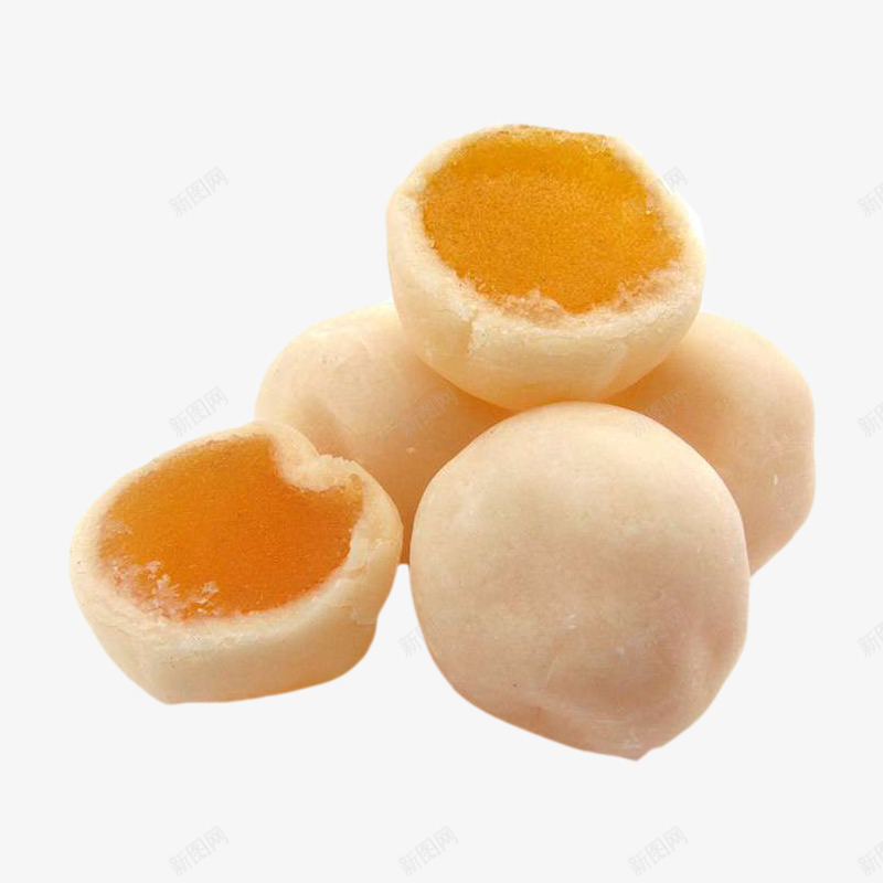 流心薯球png免抠素材_新图网 https://ixintu.com 做好的薯球 甜点 白色外皮 美味 芝士馅 薯球 零嘴 零食