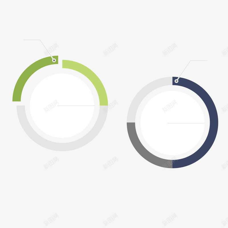 彩色圆环分析png免抠素材_新图网 https://ixintu.com ppt 分析 占比 圆环 彩色 数据 百分比