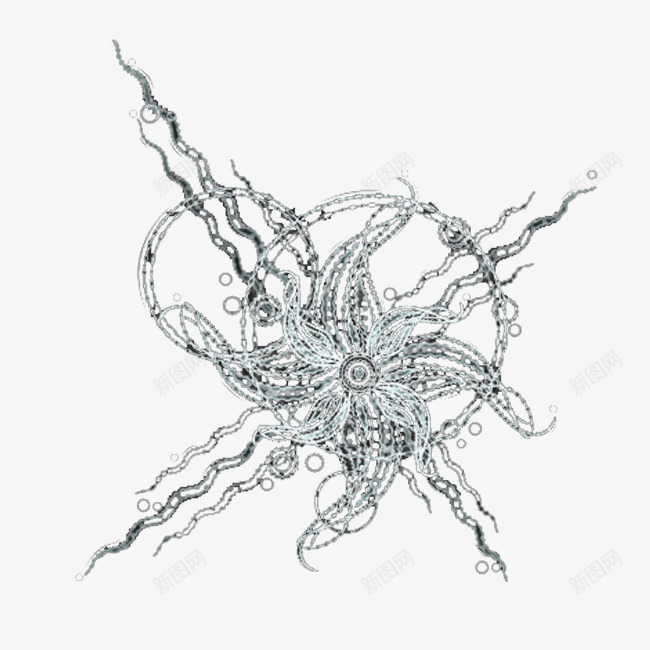 水晶花纹png免抠素材_新图网 https://ixintu.com 免扣png 水晶花纹 花纹边框 装饰花纹