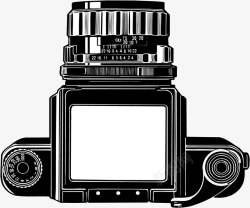 剪影图卡通相机设备素材