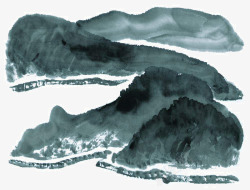 山石画法水墨山石高清图片