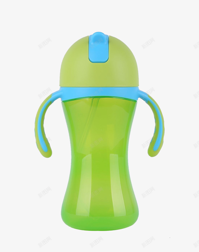 宝宝吸管杯水杯绿色png免抠素材_新图网 https://ixintu.com 产品实物 吸水杯 婴儿用品 宝宝吸管杯水杯 绿色