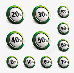 动感按钮动感科技绿色按钮加速高清图片
