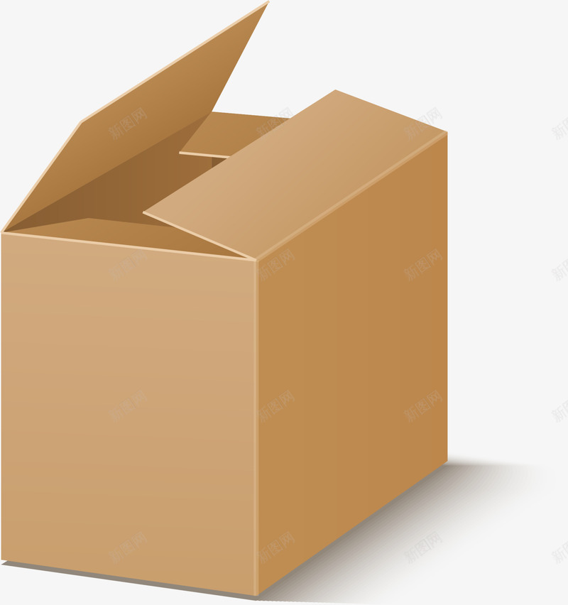 咖啡色卡通纸盒png免抠素材_新图网 https://ixintu.com 咖啡色纸盒 快递 物流 盒子 箱子 纸箱 装饰图案 运输