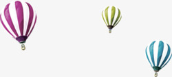 条纹降落伞漂浮的降落伞高清图片
