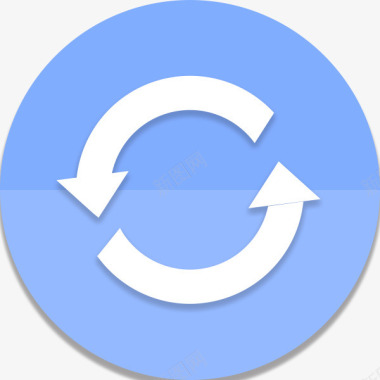循环蓝色圆形图标图标