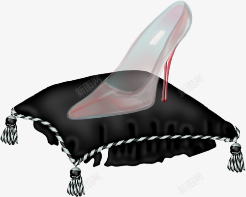 一只水晶鞋png免抠素材_新图网 https://ixintu.com 水晶鞋 漂亮 透明 鞋子