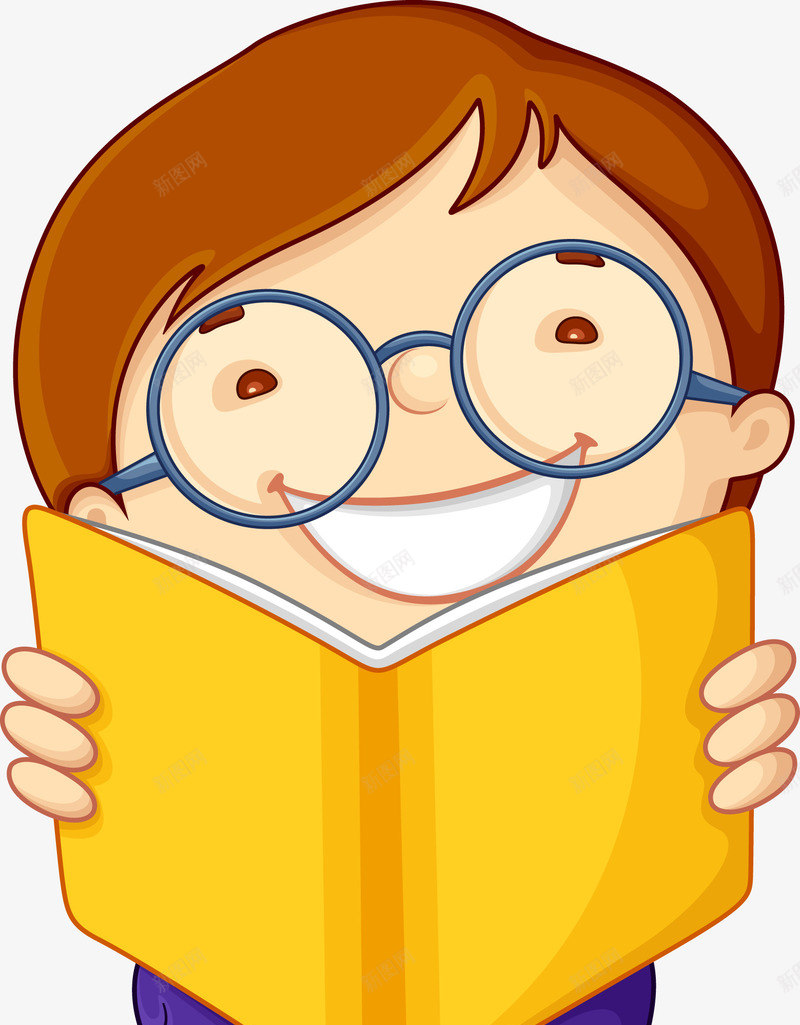 看书的小孩卡通png免抠素材_新图网 https://ixintu.com 书本和小孩 卡通小孩 小孩卡通素材 看书的小孩 翻书效果