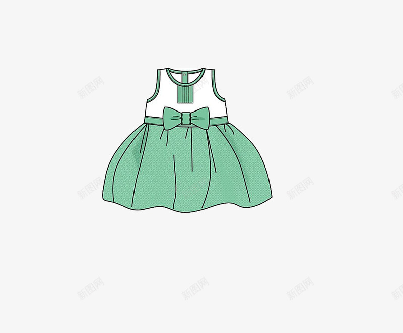 婴儿连衣裙png免抠素材_新图网 https://ixintu.com 婴儿 绿色 裙子 连衣裙