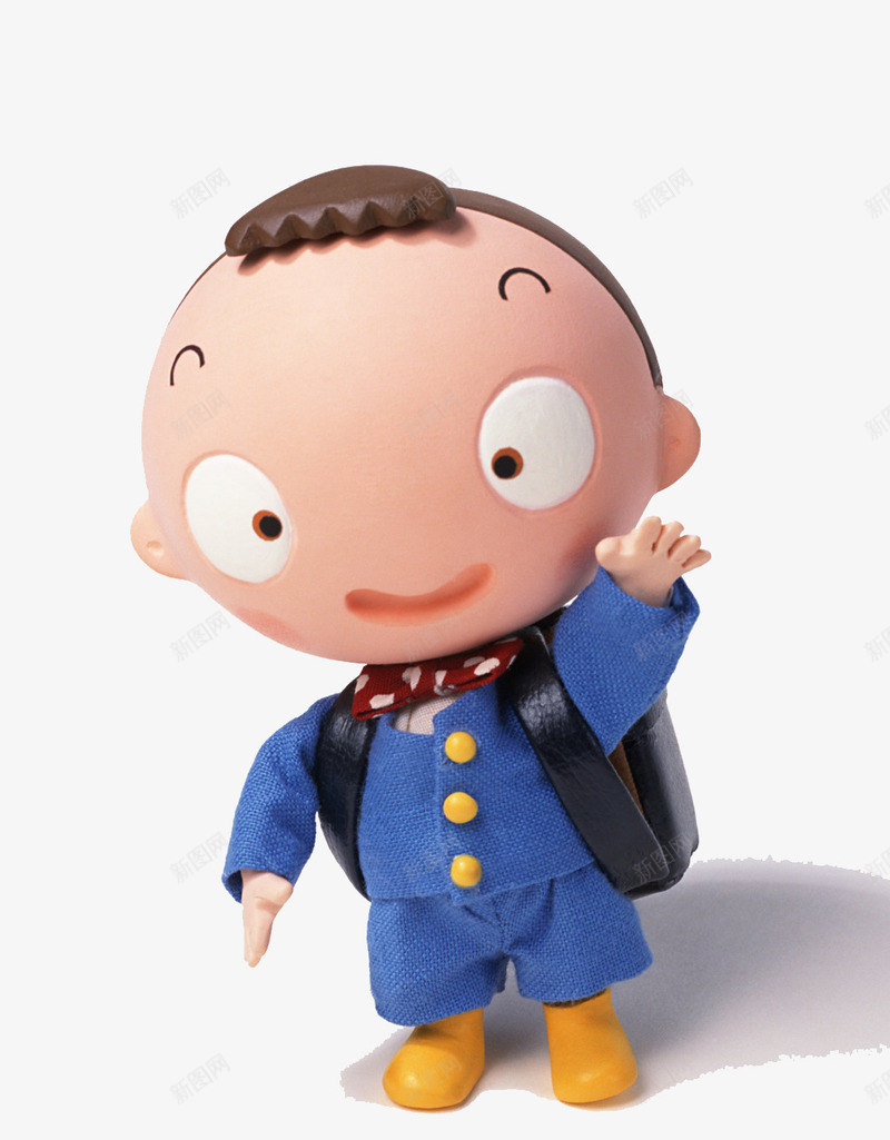 背书包的人偶png免抠素材_新图网 https://ixintu.com 动漫 卡通 插画 背书包 背书包的小孩
