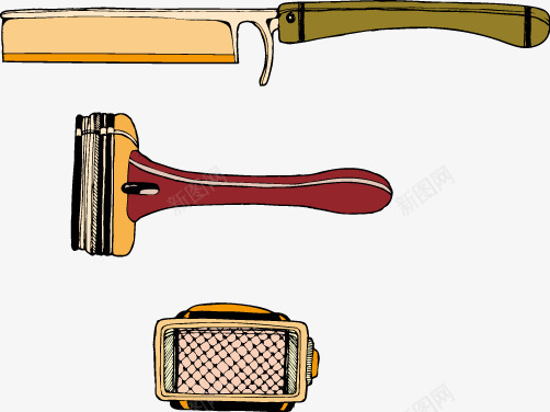 卡通各种样式剃须刀png免抠素材_新图网 https://ixintu.com 剃须刀 剃须刀卡通 剃须刀矢量 手动剃须刀