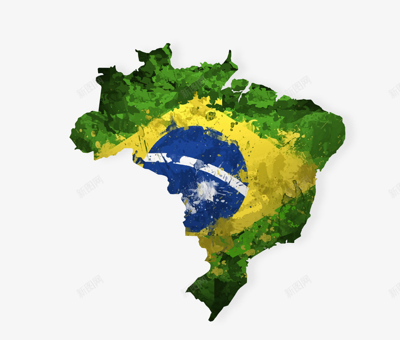 巴西里约地图png免抠素材_新图网 https://ixintu.com 2016 地图 奥运会 巴西 彩绘 里约