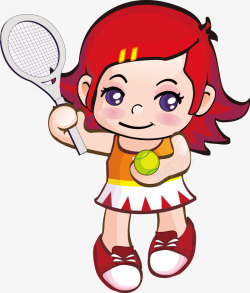 小女孩打网球打网球的小女孩图高清图片
