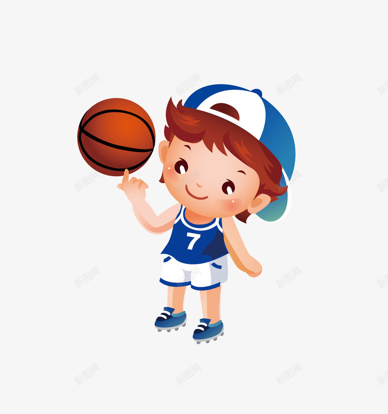 转篮球小孩png免抠素材_新图网 https://ixintu.com 体育 小孩 篮球PNG图片 转篮球