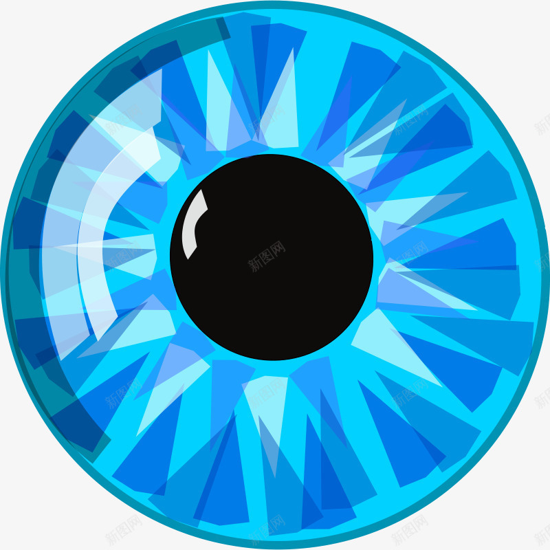 蓝色的卡通水晶眼睛png免抠素材_新图网 https://ixintu.com 卡通 水晶 眼睛 蓝色 蓝色水晶