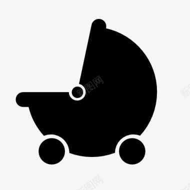 婴儿手推车标志图标图标