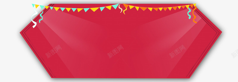 红色彩带背景版png免抠素材_新图网 https://ixintu.com 彩带 红色 背景底色 菱形