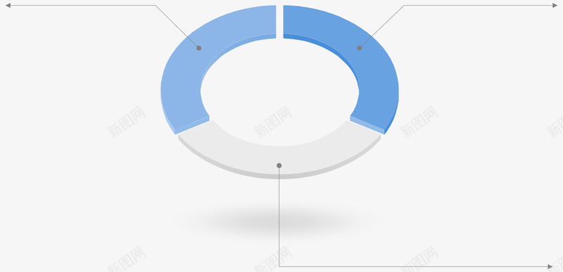 圆环扇形图png免抠素材_新图网 https://ixintu.com 办公 圆环 总结 扇形图