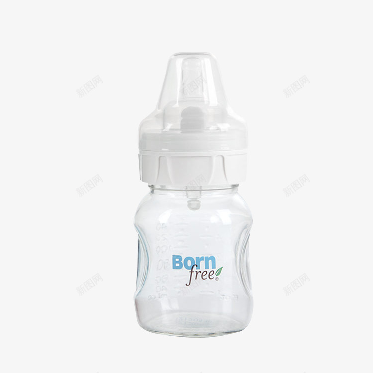 BornFree婴儿奶瓶png免抠素材_新图网 https://ixintu.com Born Free160ML奶瓶 产品实物 宽口玻璃奶瓶