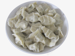 一盘饺子素材