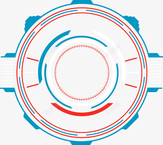 电子科技圆环png免抠素材_新图网 https://ixintu.com 圆环 电子 科技