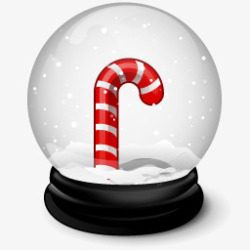 水晶糖圣诞节水晶球拐杖糖图标高清图片