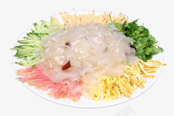 东北山野菜美食五彩拉皮高清图片
