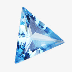 三角形绿色水晶宝石素材